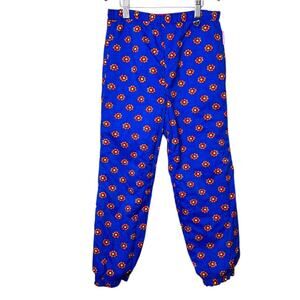 OBERMEYER Reversible Insulated Snow Pants in Blue or Red Floral Print Girl Sz .6